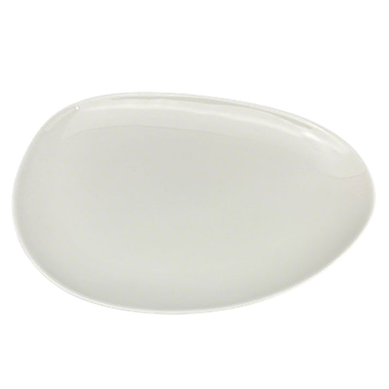 Irregular White Ceramic Plate 