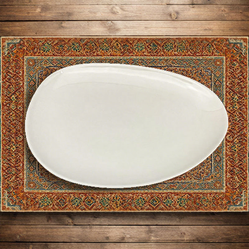 Irregular White Ceramic Plate 