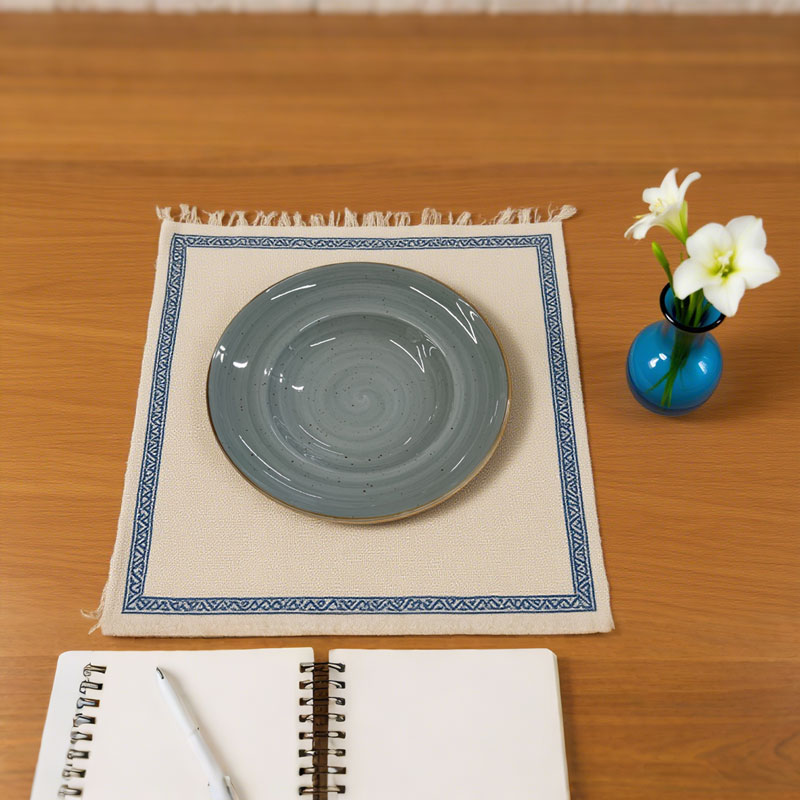 Green Speckled Ceramic Deep Plate