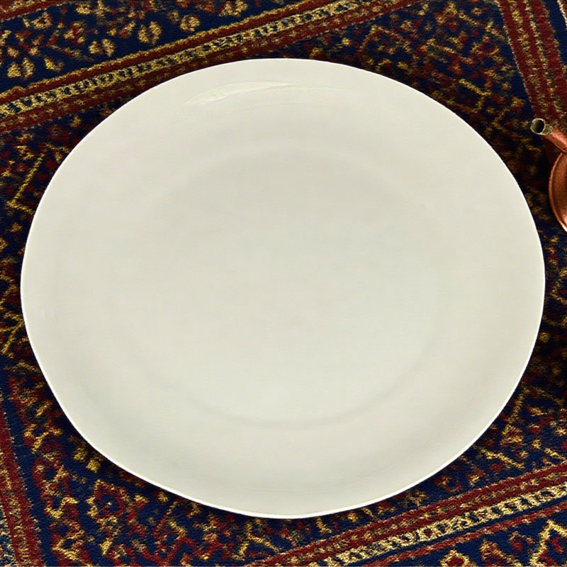 Classic White Ceramic Dinner Plate
