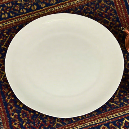 Classic White Ceramic Dinner Plate