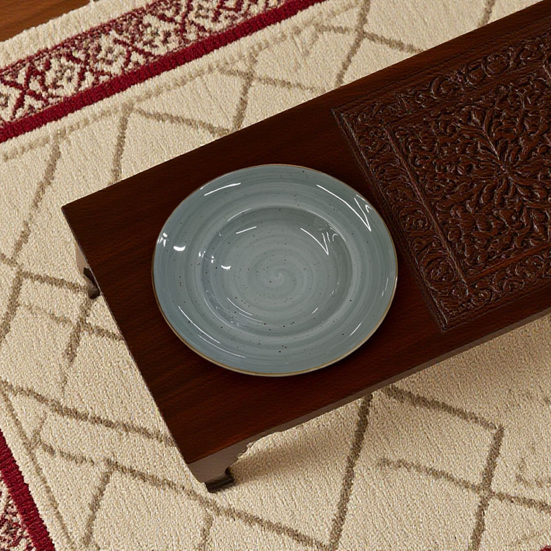 Green Speckled Ceramic Deep Plate