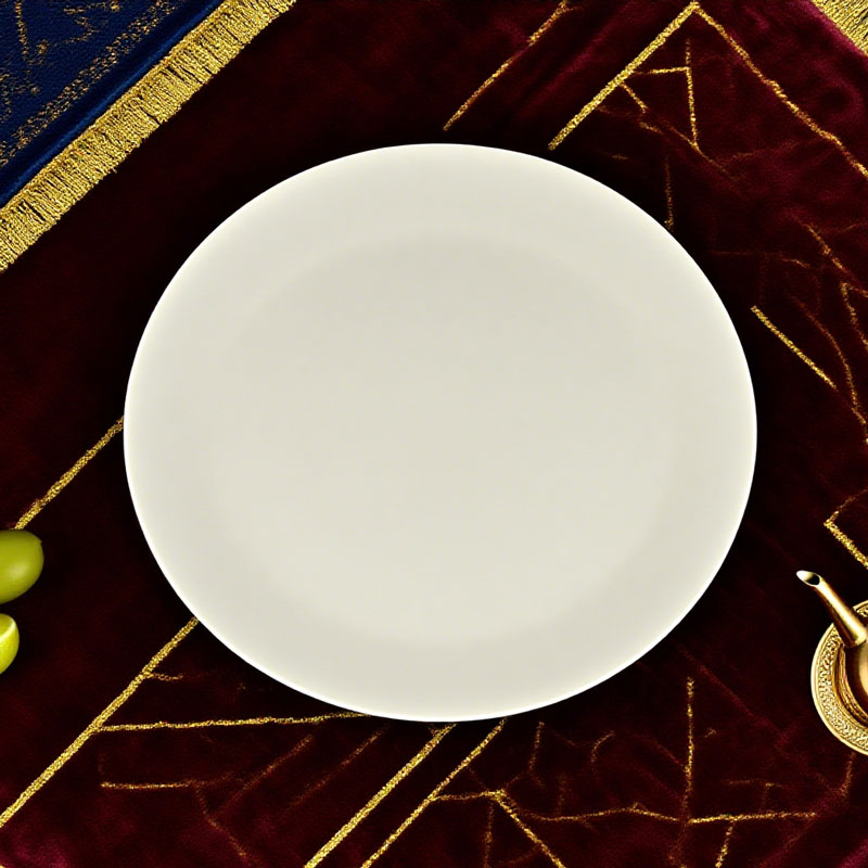 Classic White Ceramic Dinner Plate