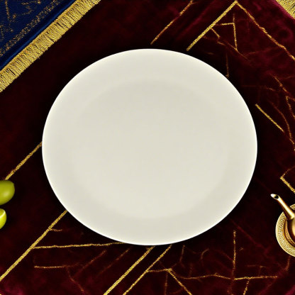 Classic White Ceramic Dinner Plate