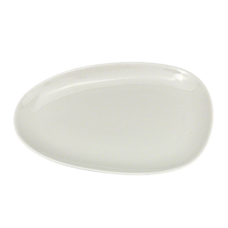 Oval White Ceramic Plate