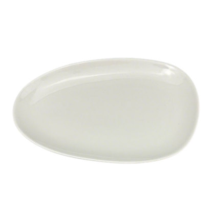 Oval White Ceramic Plate
