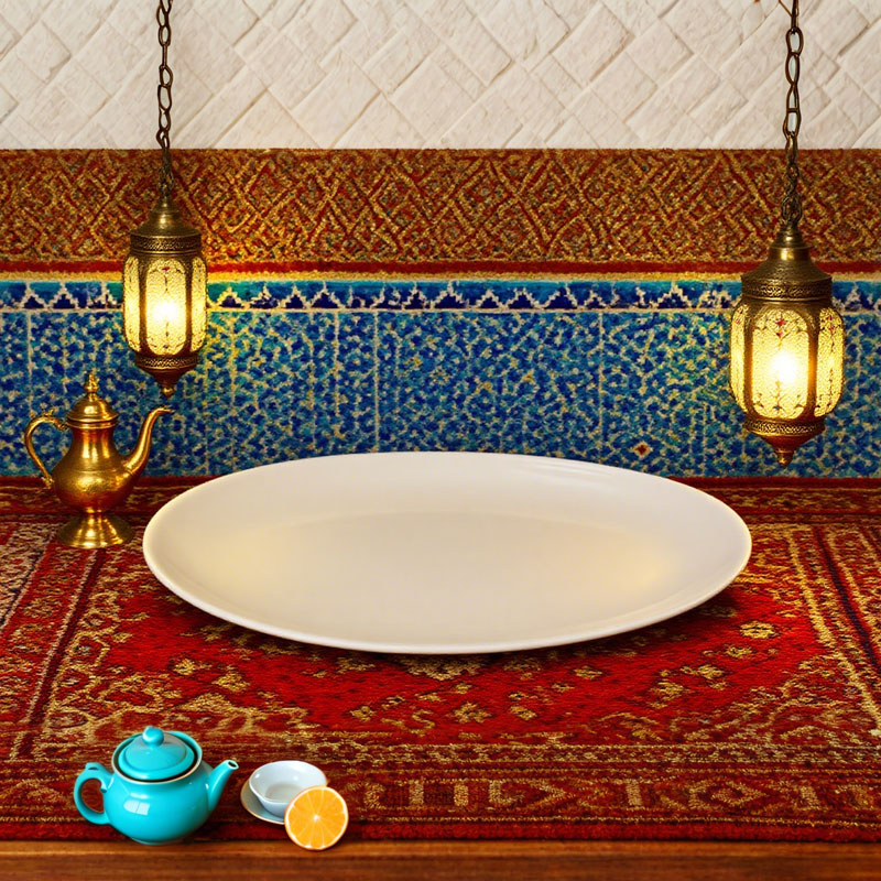 Irregular White Ceramic Plate 