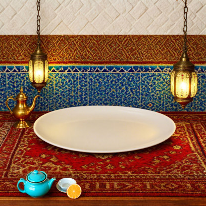 Irregular White Ceramic Plate 