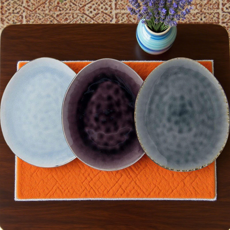 Handmade Speckled Ceramic Dinner Plate
