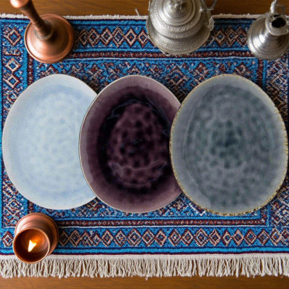 Handmade Speckled Ceramic Dinner Plate