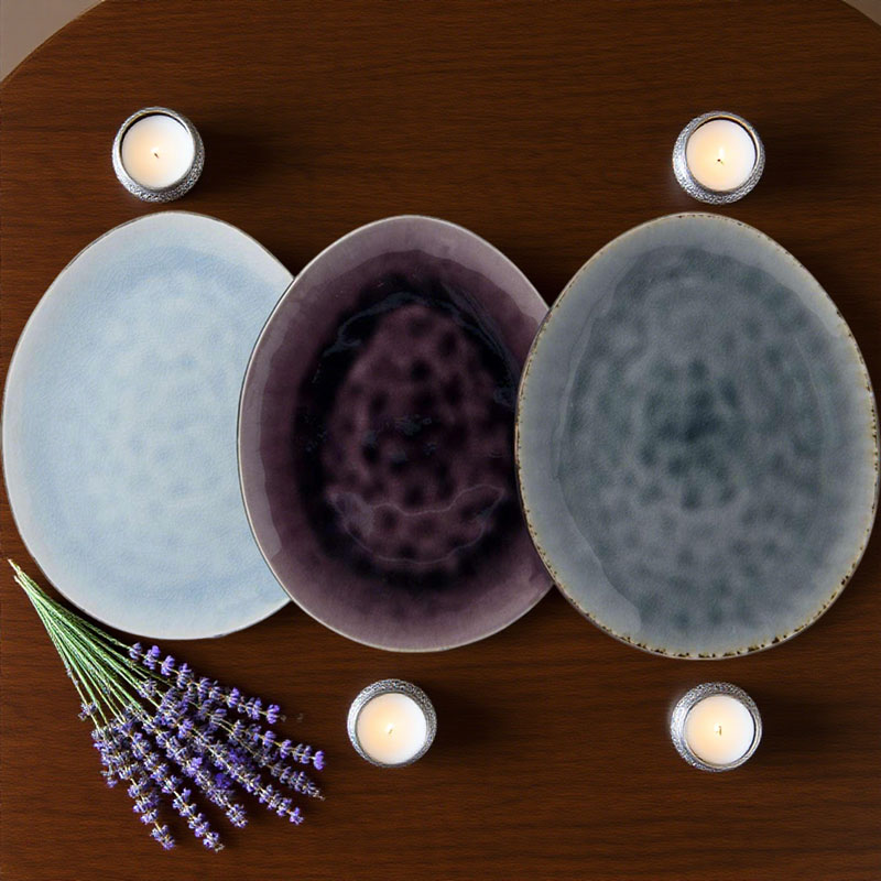 Handmade Speckled Ceramic Dinner Plate