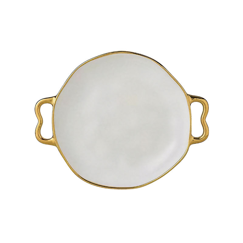 Bestselling Double Handle Stone Pattern Round Baking Pan