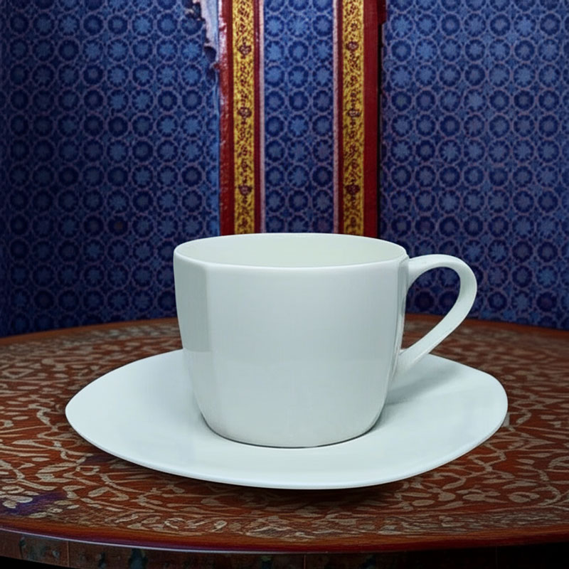 Porcelain Coffee Cup with Saucer Set