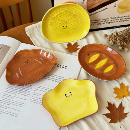 Fun Bread - Shaped Ceramic Small Dishes