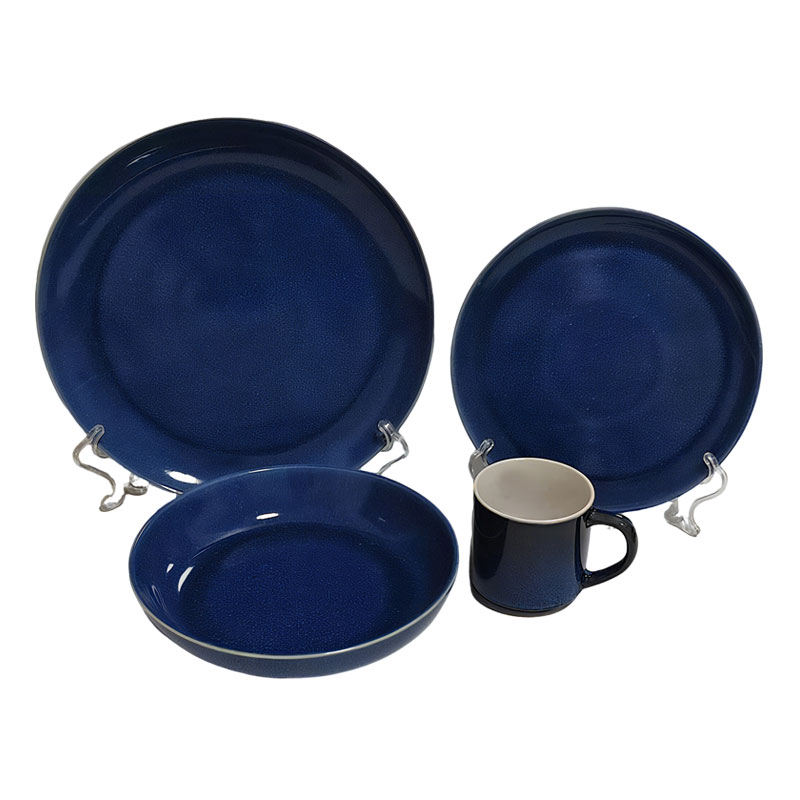 Navy Blue Ceramic Dinnerware Set