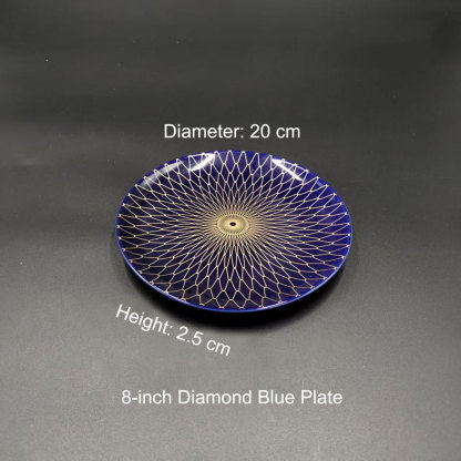 Creative Japanese ceramic round plate