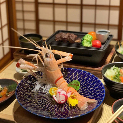 Creative Japanese ceramic round plate