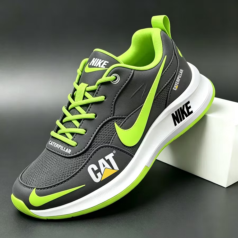 🏃 Kolaboracja Nike × CAT: Sneakersy athleisure typu color-block