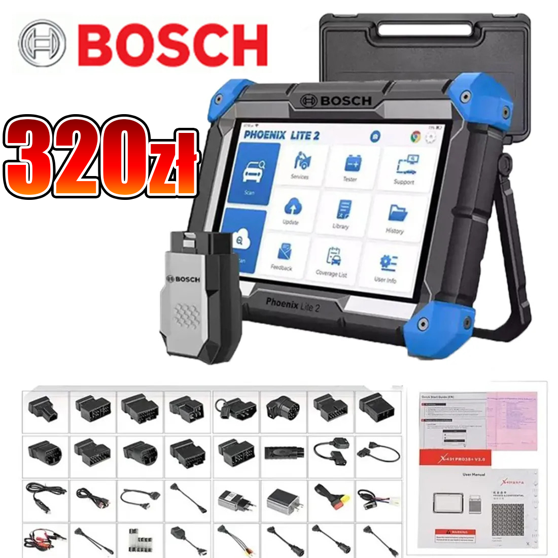 Bosch Phoenix Lite 2 Nowy produkt wprowadzony na rynek! Zupełnie nowy dwukierunkowy skaner dwukierunkowy 2024 najnowsza wersja