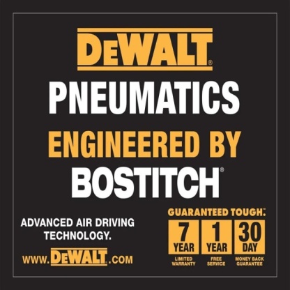 DEWALT 16-54mm Seria C1 18ga Precyzyjna gwoździarka pneumatyczna Bradder DPN1850PP-XJ