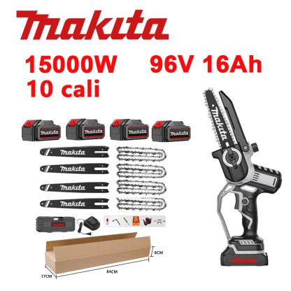 Kombinacja podkaszarki Makita 15000W i piły łańcuchowej 15000W z silnikiem bezszczotkowym i akumulatorem litowo-jonowym