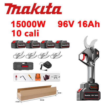 Kombinacja podkaszarki Makita 15000W i piły łańcuchowej 15000W z silnikiem bezszczotkowym i akumulatorem litowo-jonowym