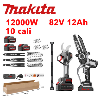 Kombinacja podkaszarki Makita 15000W i piły łańcuchowej 15000W z silnikiem bezszczotkowym i akumulatorem litowo-jonowym