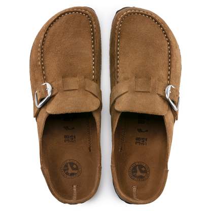 Birkenstock damskie chodaki Buckley Suede - Tea