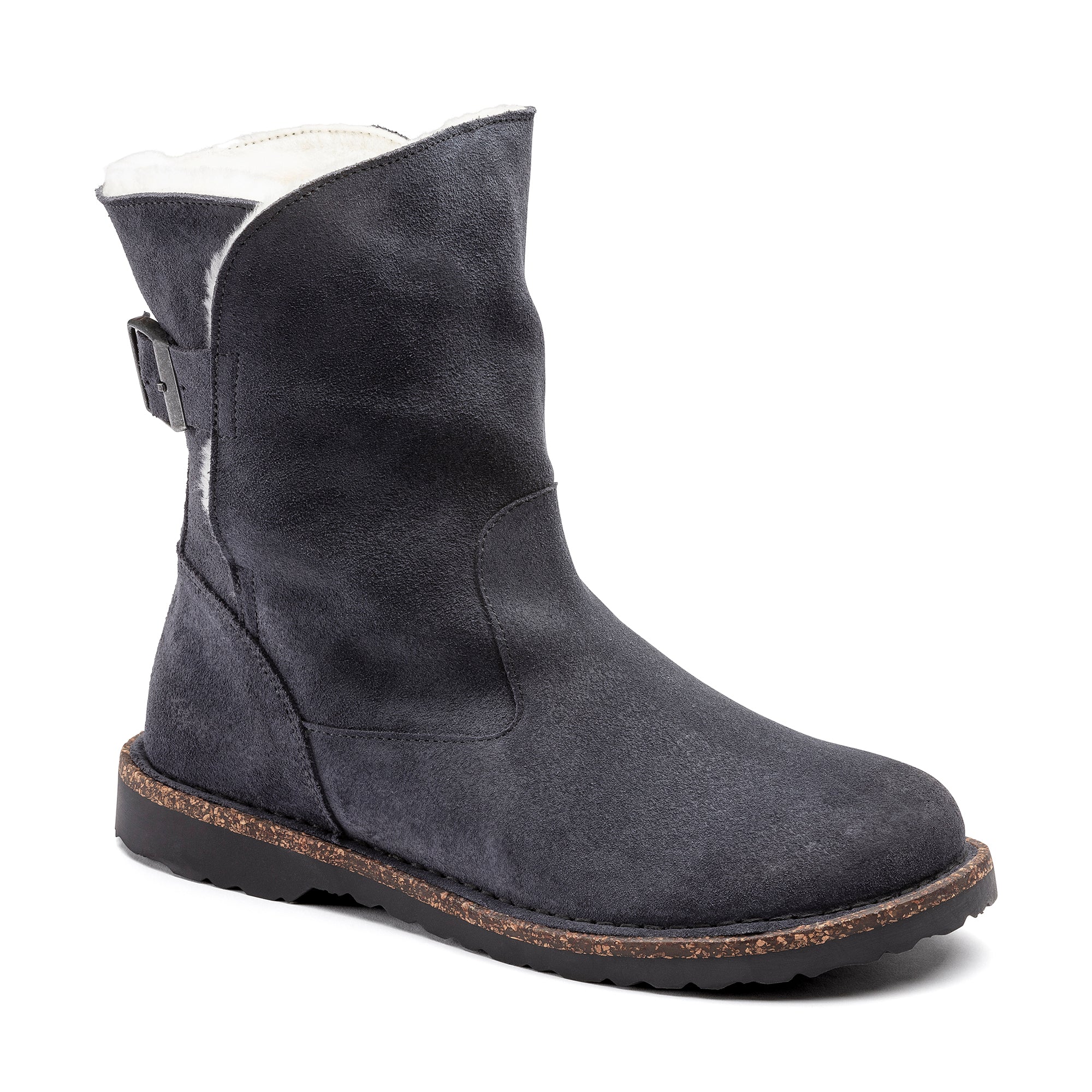 Birkenstock damskie buty Uppsala Shearling - grafitowe