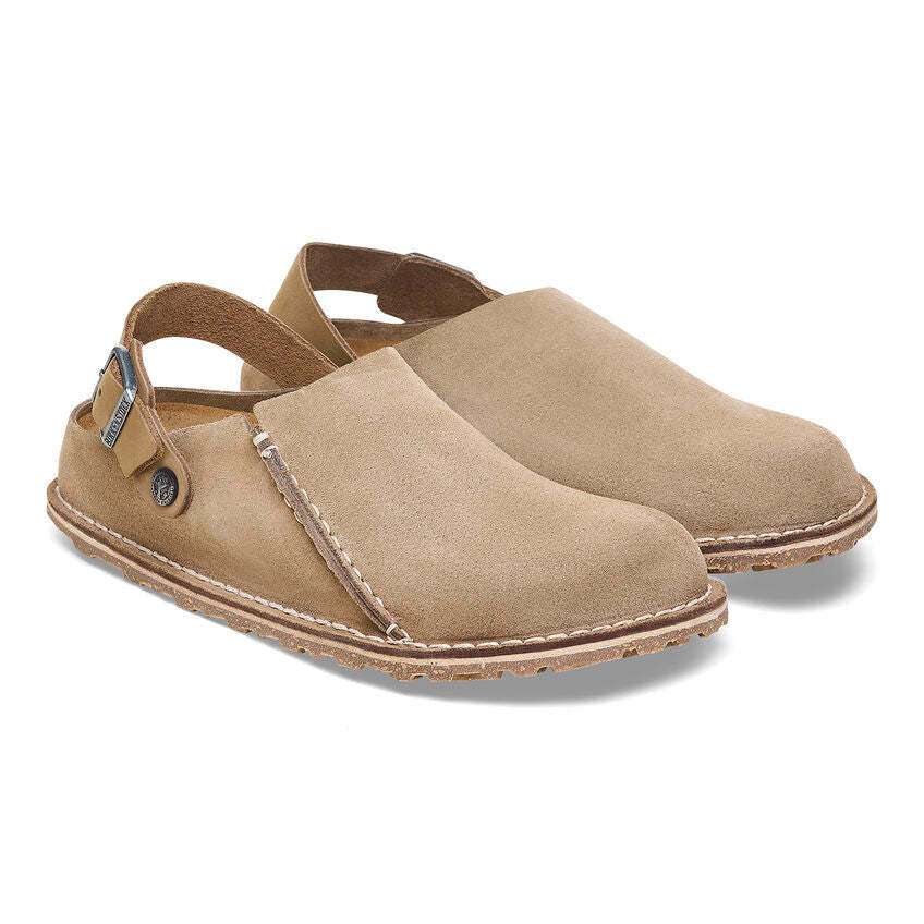 Birkenstock Lutry Premium Suede męskie - Szary Taupe