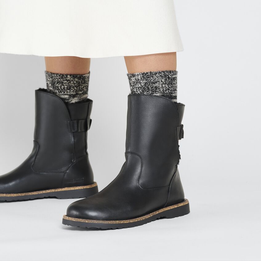 Birkenstock damskie buty Uppsala Shearling - czarne