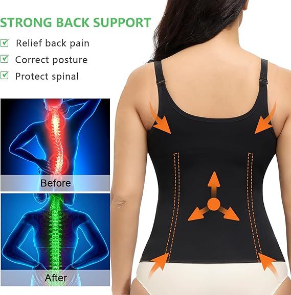 YADIFEN Trener talii dla kobiet – gorset modelujący sylwetkę z zamkiem, neoprenowa kamizelka typu sauna (Tank Top) do wyszczuplania brzucha