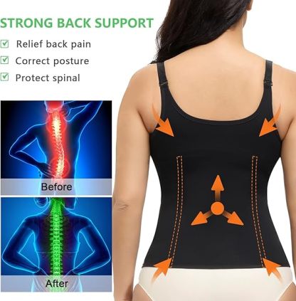 YADIFEN Trener talii dla kobiet – gorset modelujący sylwetkę z zamkiem, neoprenowa kamizelka typu sauna (Tank Top) do wyszczuplania brzucha