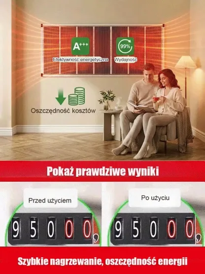 【5-sekundowe szybkie nagrzewanie】Niemiecka technologia grafenowa - ogrzewanie ścienne