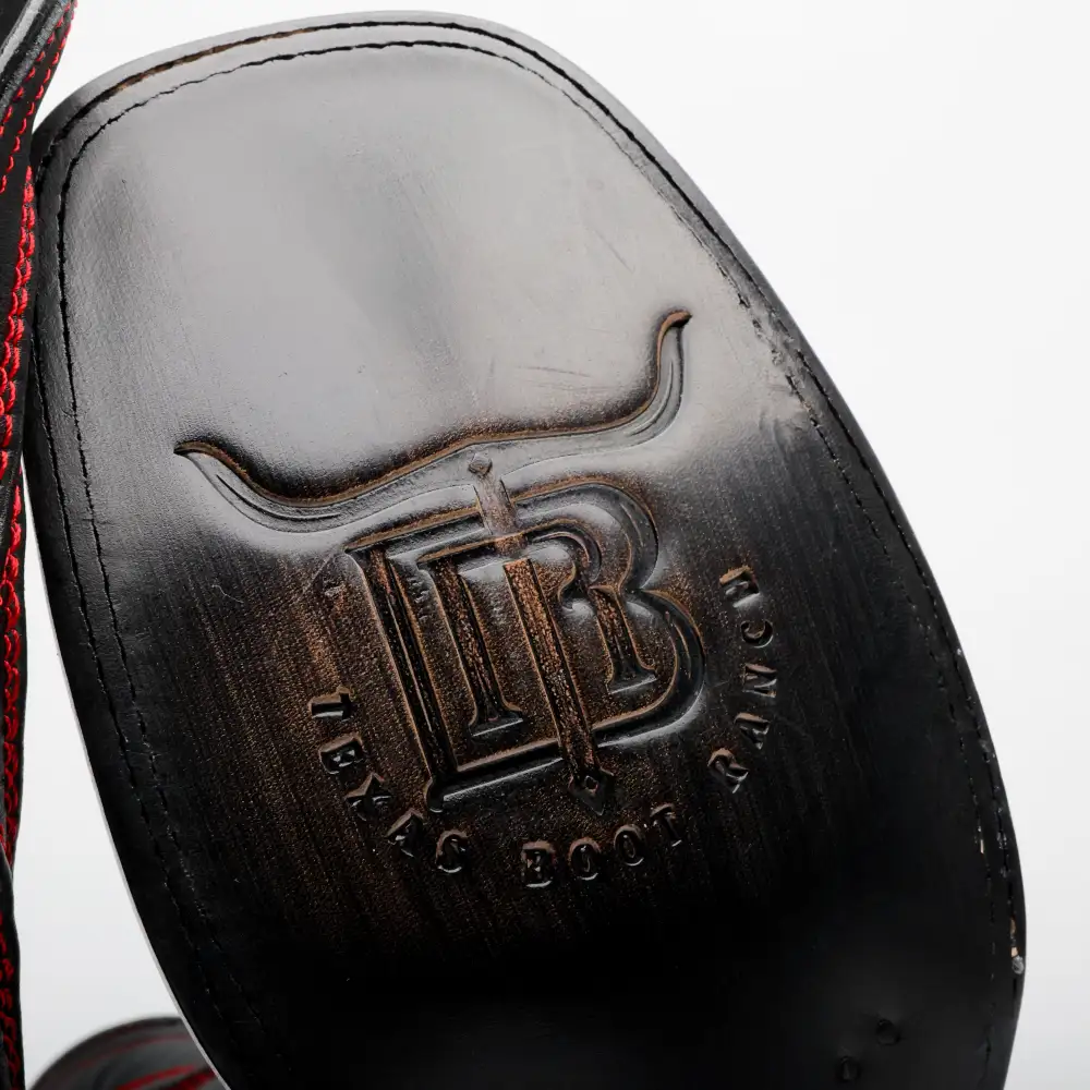 Kožené boty z pštrosí kůže Black Cherry - hranatá špička