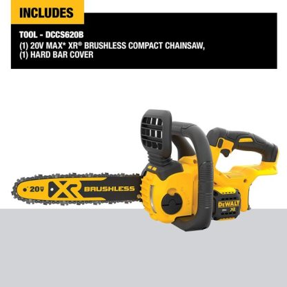 Pilarka łańcuchowa DEWALT 20V MAX XR, 12 cali, samo narzędzie (DCCS620B)