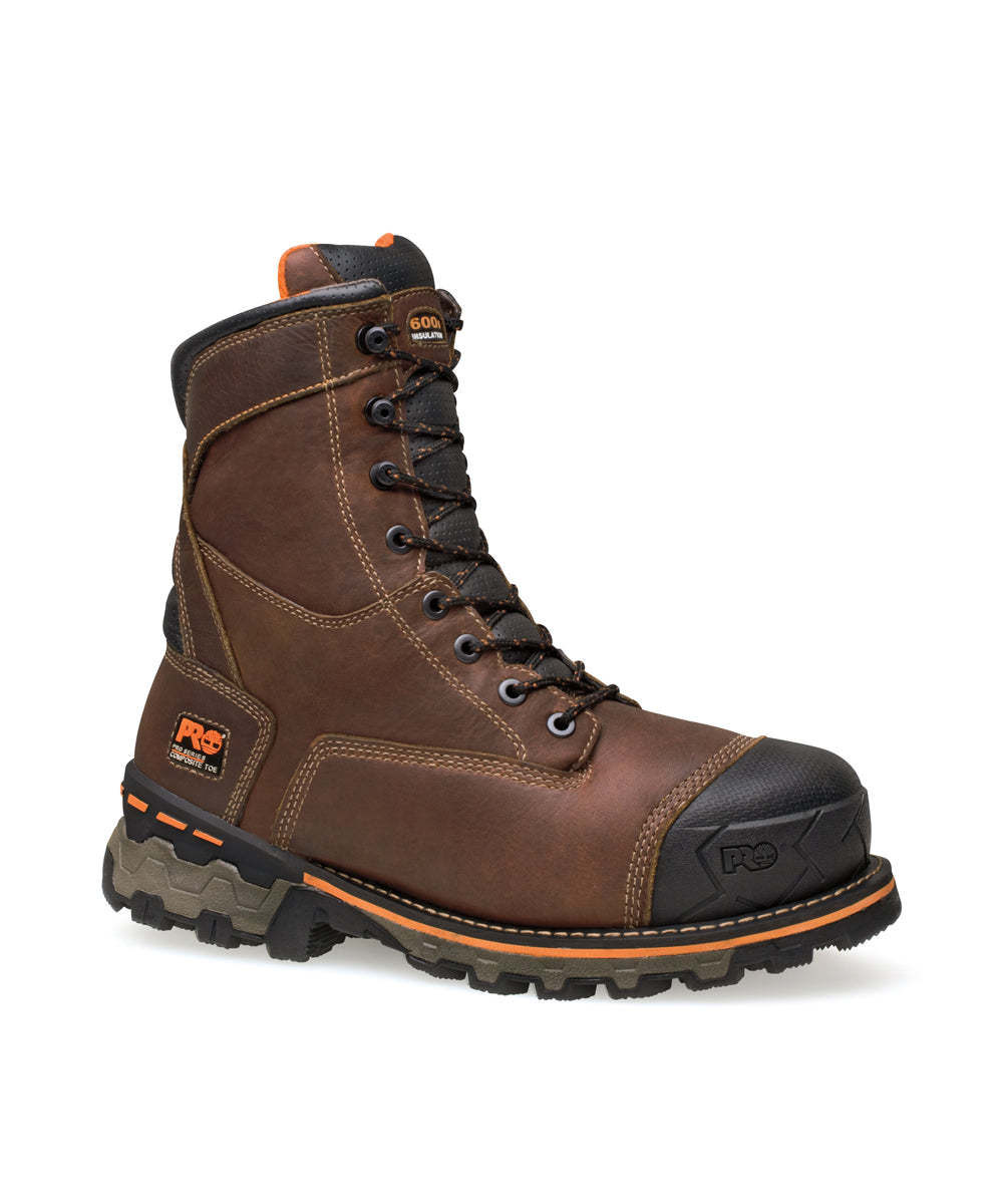 Timberland PRO® Boondock 8-calowe buty robocze z bezpiecznym noskiem dla mężczyzn - brązowe