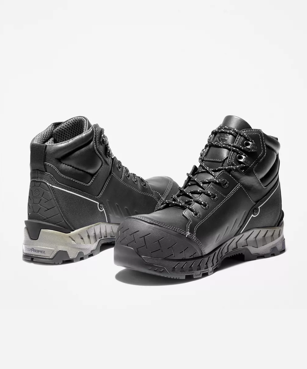 Timberland PRO Męskie Work Summit, 6" Wodoodporne Buty Kompozytowe z Noskiem - Czarne