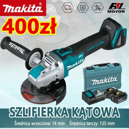Obchody 110-lecia firmy Makita —Bezszczotkowa szlifierka kątowa 18 V LXT® Li-Ion X-LOCK (tarcze 115 mm / 125 mm) z systemem AFT® – samo narzędzie