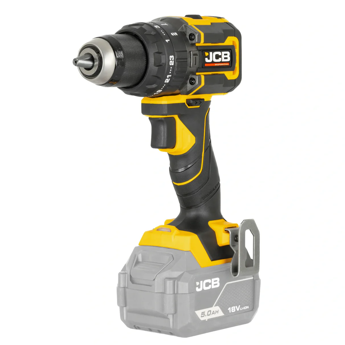 Wiertarko-wkrętarka akumulatorowa JCB 18V 75 Nm – Brushless z udarem