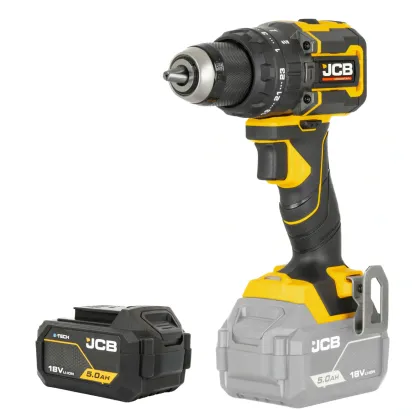Wiertarko-wkrętarka akumulatorowa JCB 18V 75 Nm – Brushless z udarem