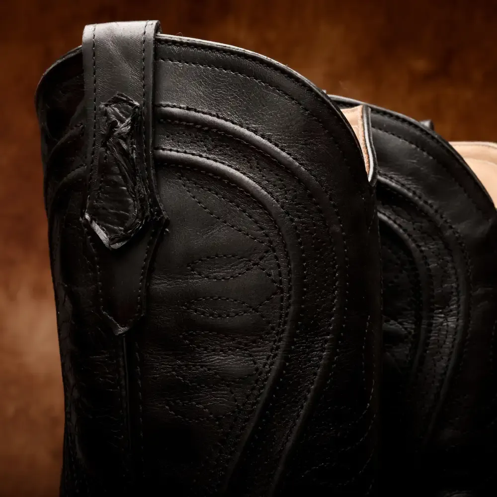 AUTENTICKÉ černé boty Pirarucu - hranatá špička