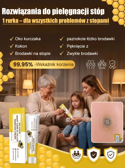Krem do usuwania modzeli i odcisków z jadem pszczelim