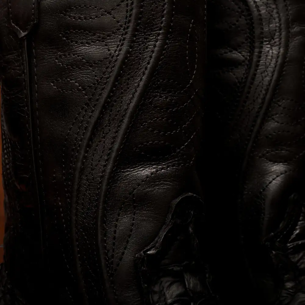 AUTENTICKÉ černé boty Pirarucu - hranatá špička