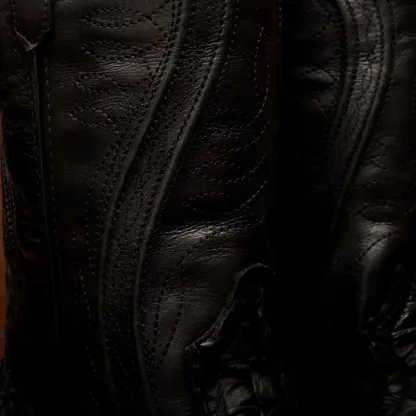 AUTENTICKÉ černé boty Pirarucu - hranatá špička