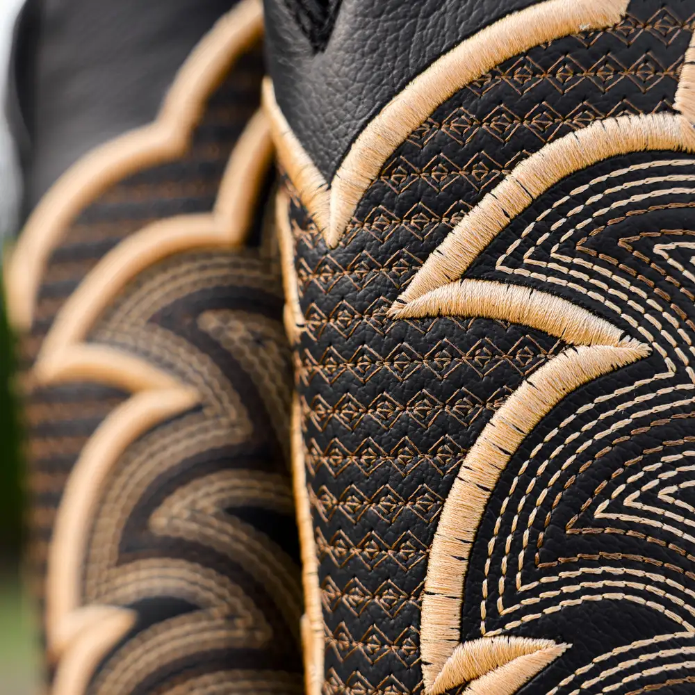 Kožené boty Orix Python - hranatá špička