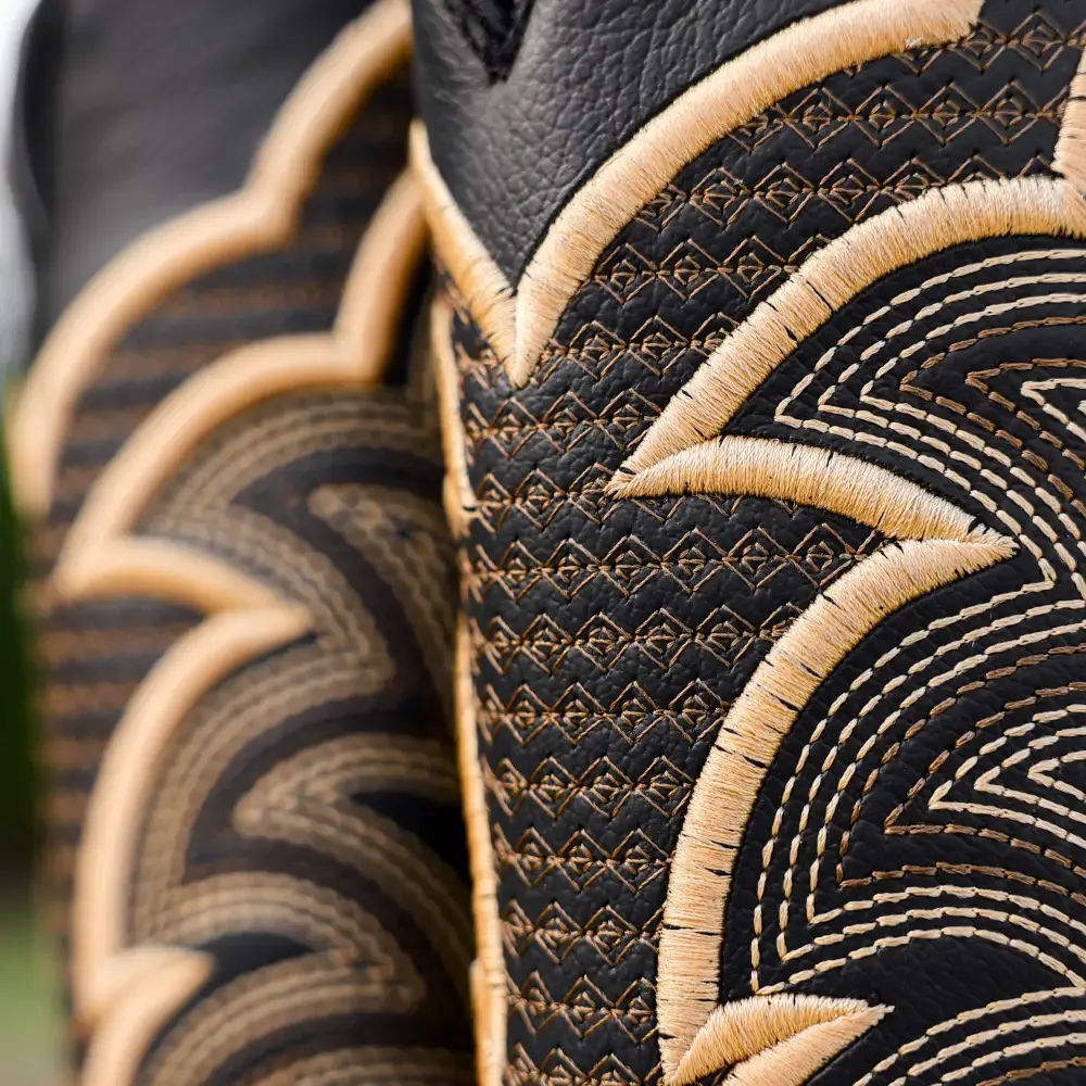 Kožené boty Orix Python - hranatá špička