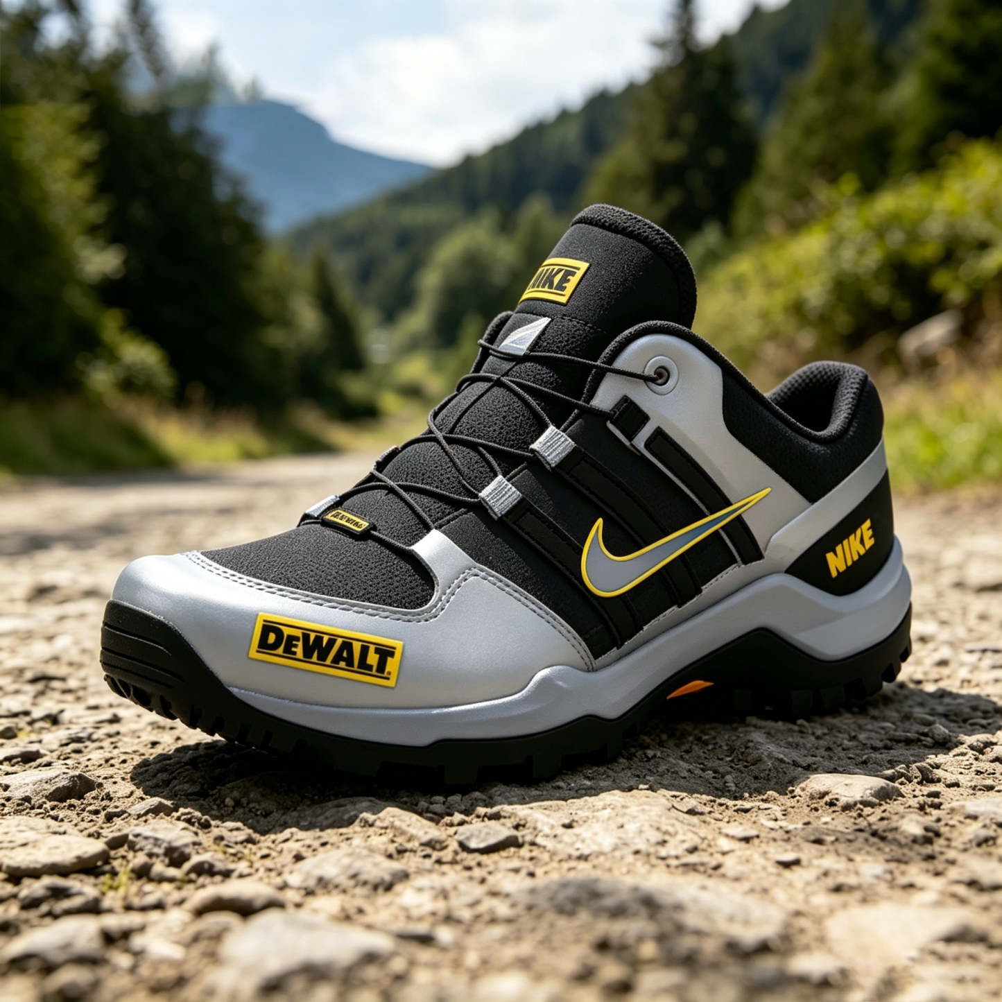 Nike / DeWalt: Antypoślizgowa podeszwa z bieżnikiem — Sportowe i codzienne obuwie outdoorowe