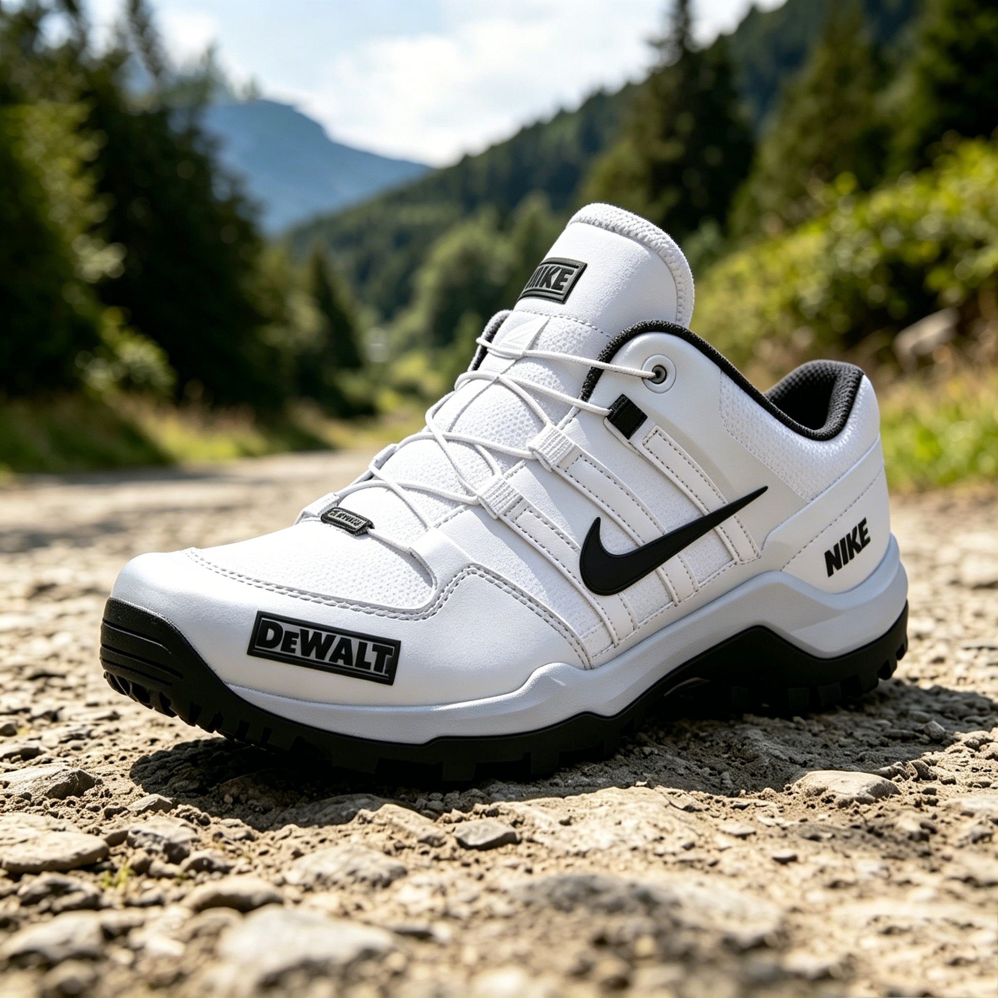 Nike / DeWalt: Antypoślizgowa podeszwa z bieżnikiem — Sportowe i codzienne obuwie outdoorowe