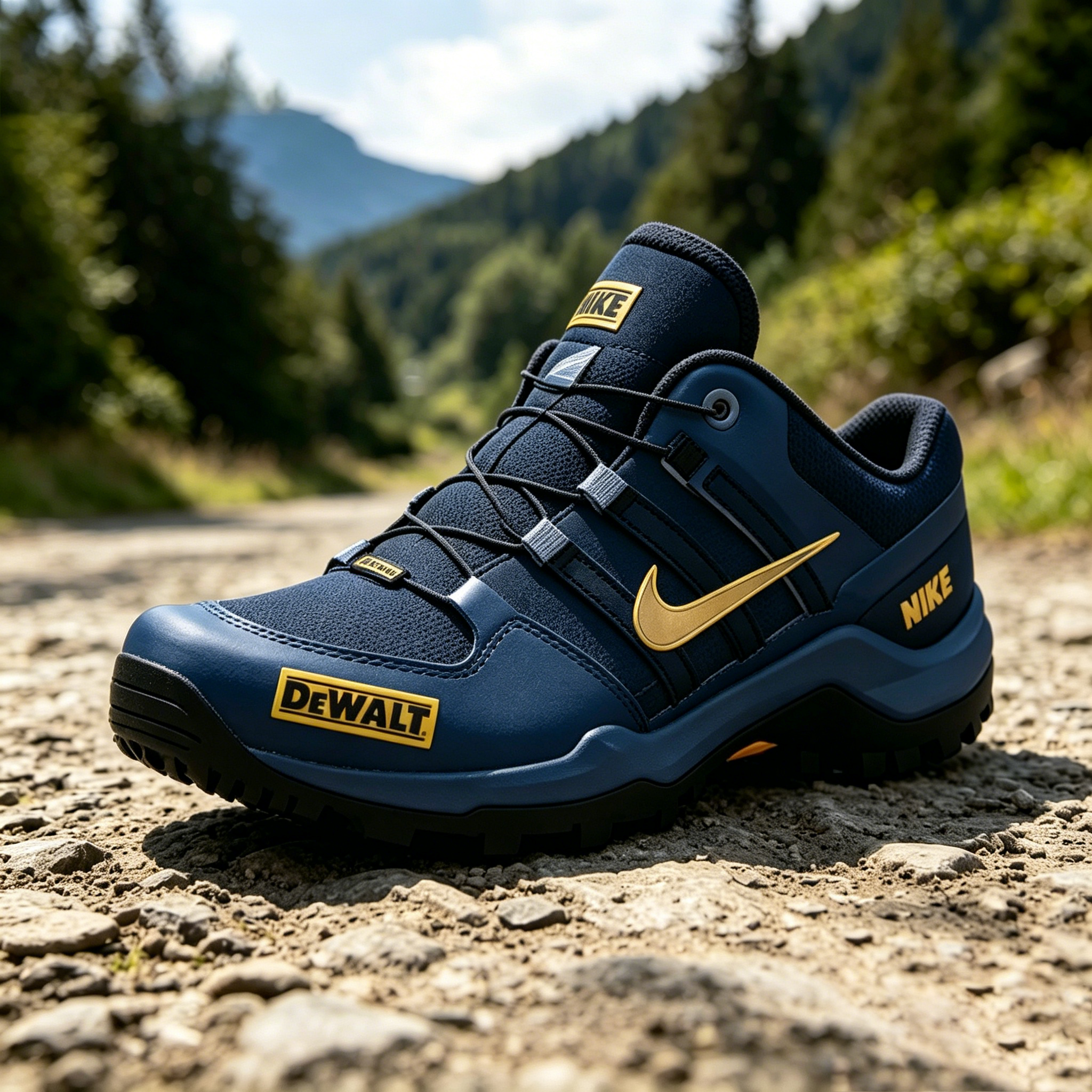 Nike / DeWalt: Antypoślizgowa podeszwa z bieżnikiem — Sportowe i codzienne obuwie outdoorowe